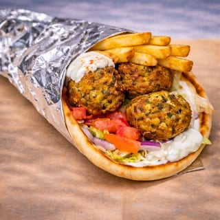 SPINACH FETA FALAFEL SANDWICH